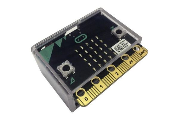 micro bit MULTICOMP BBC Microbit Dev Board Enclosure, HIPS, Black, Clear Lid, MC001566