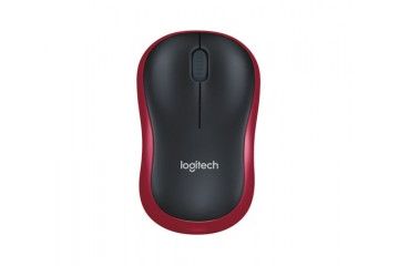 miške LOGITECH Miška Logitech M185 Wireless, nano, optična, rdeča