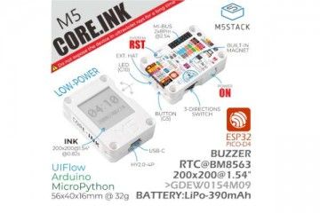 m5stack M5STACK M5Stack ESP32 Core Ink Development Kit(1.54'' elnk display), M5STACK K048