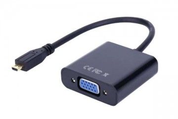 Nekategorizirano MULTICOMP PRO Micro HDMI Type D Plug to VGA Receptacle with audio & Power Adaptor, MULTICOMP PRO PS000257