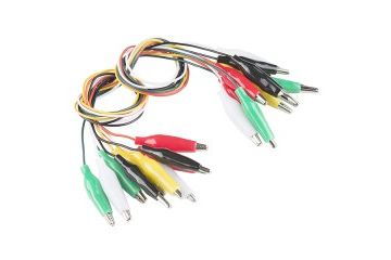 jumper wires SPARKFUN Alligator Test Leads - Multicolored (10 Pack), Sparkfun PRT-12978