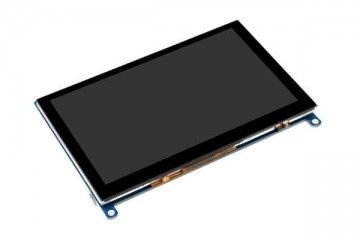 lcd WAVESHARE  5inch Capacitive Touch Screen LCD (H) Slimmed-down Version, 800×480, HDMI, Toughened Glass Panel, Low Power, Waveshare 20109