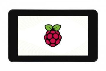 lcd WAVESHARE 7inch Capacitive Touch Display for Raspberry Pi, with Protection Case, DSI Interface, 800×480, Waveshare 19886