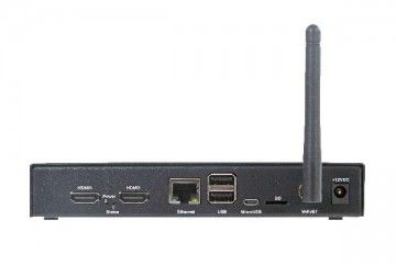 industrial EDATEC CM4 IO Computer, CM4104008, with WIFI/BT, WIFI ANTENNA, 4GB DDR, 8GB EMMC FLASH, BLACK METAL CASE, EDATEC ED-CM4IO-1408-C