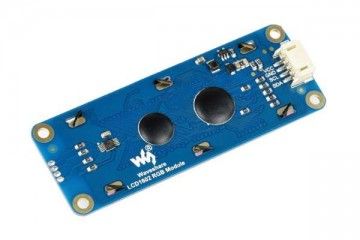 monochrome WAVESHARE LCD1602 RGB Module, 16x2 Characters LCD, RGB Backlight, 3.3V/5V, I2C Bus, Waveshare 19537