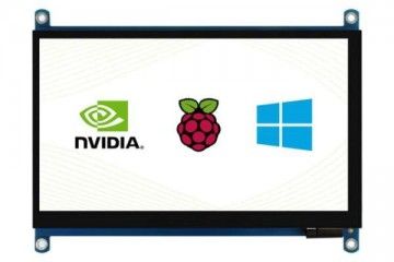 lcd WAVESHARE  7inch QLED Quantum Dot Display, Capacitive Touch, 1024×600, G+G Toughened Glass Panel, Various Systems Support, Waveshare 18625