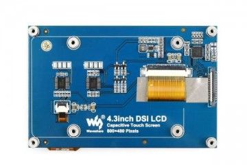 lcd WAVESHARE 4.3inch Capacitive Touch Display for Raspberry Pi, DSI Interface, 800×480, Waveshare 16239