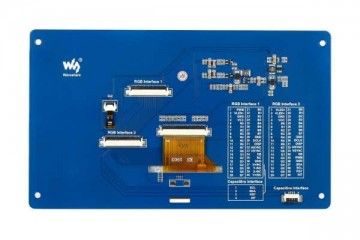 lcd WAVESHARE 7inch Capacitive Touch LCD (G) 800x480, Waveshare 14658