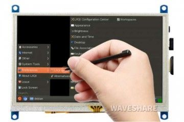 lcd WAVESHARE 5inch Resistive Touch Screen LCD (G), 800×480, HDMI, Various Systems Support, Waveshare 14447