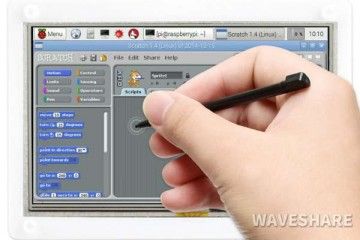 lcd WAVESHARE 5inch Resistive Touch Screen LCD with Bicolor Case, 800×480, HDMI, Low Power, Waveshare 11189