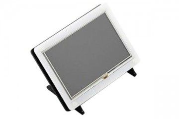 lcd WAVESHARE 5inch Resistive Touch Screen LCD (B) with Bicolor Case, 800×480, HDMI, Low Power, Waveshare 11018