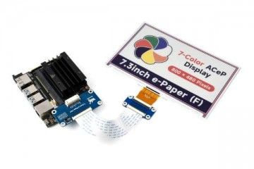 e-paper WAVESHARE 7.3inch ACeP 7-Color E-Paper E-Ink Display Module, 800×480 Pixels, SPI Communication, Waveshare 23434