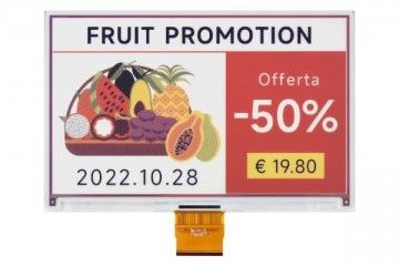 e-paper WAVESHARE 7.3inch ACeP 7-Color e-Paper E-Ink Raw Display, 800×480 Pixels, Waveshare 23433