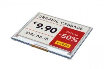 e-paper WAVESHARE 4.37inch E-Paper Module (G), 512 × 368, Red/Yellow/Black/White, Waveshare 23153