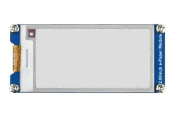 e-paper WAVESHARE 2.66inch E-Paper E-Ink Display Module (B), 296×152, Red / Black / White, SPI, Waveshare 18915