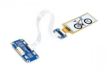 e-paper WAVESHARE 296×128, 2.9inch flexible E-Ink display HAT for Raspberry Pi, Waveshare 16565