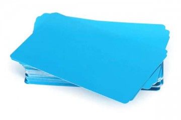 MATERIAL JH ELECTRONICS 100pcs Colorful Aluminum Alloy Plate - Blue