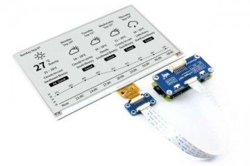 e-paper WAVESHARE 800×480, 7.5inch E-Ink display HAT for Raspberry Pi, Waveshare 13504