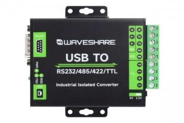  WAVESHARE FT232RNL USB TO RS232/485/422/TTL Interface Converter, Industrial Isolation, Waveshare 23996
