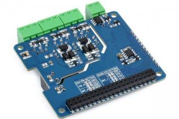  WAVESHARE Isolated RS485 CAN HAT (B) For Raspberry Pi, 2-Ch RS485 and 1-Ch CAN, Multi Protections, Waveshare 23227