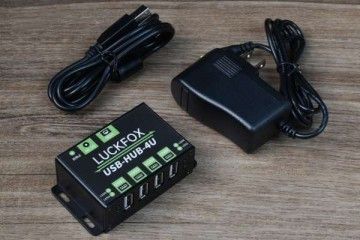  WAVESHARE LUCKFOX Industrial grade USB HUB, Extending 4x USB 2.0 Ports, Waveshare 23468