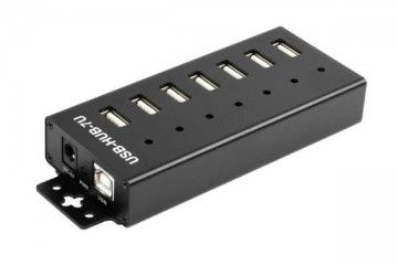  WAVESHARE Industrial Grade USB HUB, Extending 7x USB 2.0 Ports, Waveshare 23077