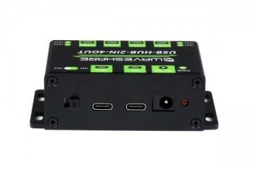  WAVESHARE Industrial Grade USB HUB, Extending 4x USB 2.0 Ports, Switchable Dual Hosts, Waveshare 21605