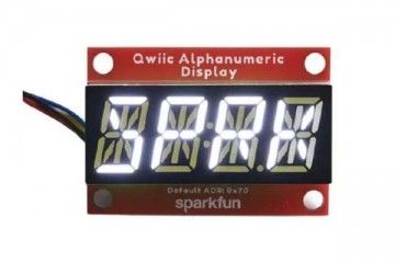 Nekategorizirano SPARKFUN Display Development Tools SparkFun Qwiic Alphanumeric Display - White, Sparkfun COM-18565