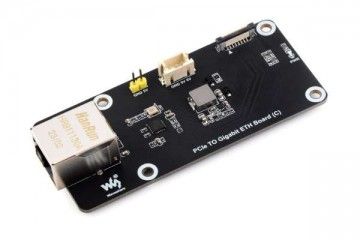 HATs WAVESHARE PCIe TO Gigabit ETH Board (C) For Raspberry Pi 5, Supports Raspberry Pi OS, Driver-Free, Plug And Play, Raspberry Pi 5 PCIe Adapter, Waveshare 26848