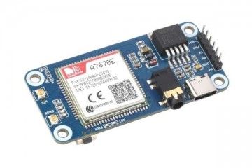 HATs WAVESHARE Cat-1/GSM/GPRS/GNSS HAT for Raspberry Pi, Based On A7670E module, LTE Cat-1 / 2G support, GNSS positioning, Waveshare 26631