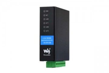 Nekategorizirano WAVESHARE 2-Ch RS485 to RJ45 Ethernet Serial Server, Dual channels RS485 independent operation, Dual Ethernet Ports, Common network port, Waveshare 24962