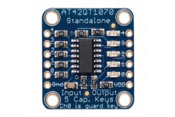 senzorji ADAFRUIT Standalone 5-Pad Capacitive Touch Sensor Breakout - AT42QT1070, Adafruit 1362