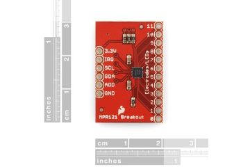 breakout boards  SPARKFUN Capacitive Touch Sensor Breakout - MPR121, SparkFun SEN-09695