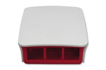 ohišja RASPBERRY PI RASPBERRY-PI ENCLOSURE, RPI 2, B+, RASPBERRY RED, WHITE - RASPBERRY-PI-CASE