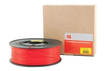 dodatki RS RS Pro 1.75mm 3D Printer Filament Red, 1kg PLA, RS Pro
