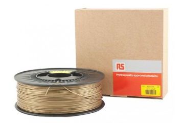 dodatki RS RS Pro 1.75mm 3D Printer Filament Gold, 1kg, RS Pro