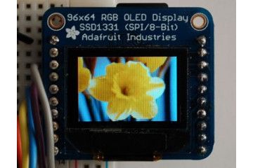 oled ADAFRUIT OLED Breakout Board - 16-bit Color 0.96'' w-microSD holder - Adafruit 684
