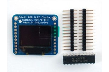 oled ADAFRUIT OLED Breakout Board - 16-bit Color 0.96'' w-microSD holder - Adafruit 684