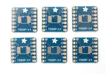 breakout boards  ADAFRUIT SMT Breakout PCB for SOIC-14 or TSSOP-14 - 6 Pack, adafruit 1210