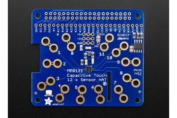 breakout boards  ADAFRUIT Adafruit Capacitive Touch HAT for Raspberry Pi - Mini Kit - MPR121, adafruit 2340