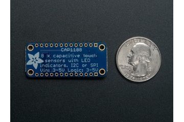 breakout boards  ADAFRUIT CAP1188 - 8-Key Capacitive Touch Sensor Breakout - I2C or SPI, adafruit 1602
