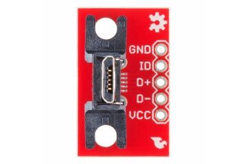  SPARKFUN SparkFun USB MicroB Plug Breakout, spark fun 10031 