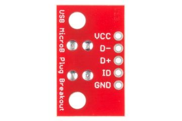  SPARKFUN SparkFun USB MicroB Plug Breakout, spark fun 10031 