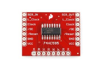 breakout boards  SPARKFUN SparkFun Shift Register Breakout - 74HC595, spark fun 10680