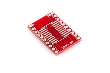 breakout boards  SPARKFUN SparkFun SOIC to DIP Adapter - 20-Pin, spark fun 00495