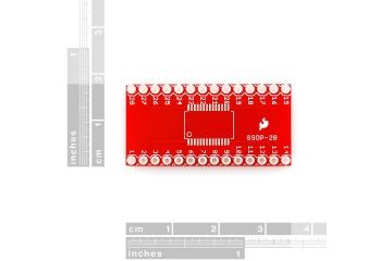 breakout boards  SPARKFUN SparkFun SSOP to DIP Adapter - 28-Pin, spark fun 00500