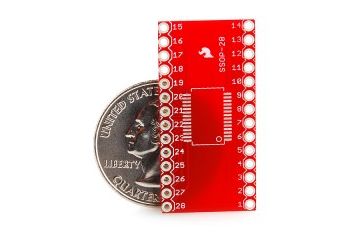 breakout boards  SPARKFUN SparkFun SSOP to DIP Adapter - 28-Pin, spark fun 00500