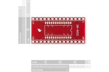 breakout boards  SPARKFUN SparkFun SOIC to DIP Adapter - 28-Pin, spark fun 00496 