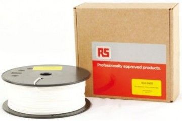 dodatki RS PRO 1.75mm 3D Printer Filament White, 300g PLA, 832-0400