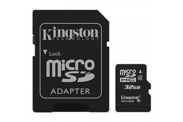 sd kartice KINGSTON 32 GB microSDHC Class 10, Flash Card W adapter, Kingston, SDC10G2-32GB